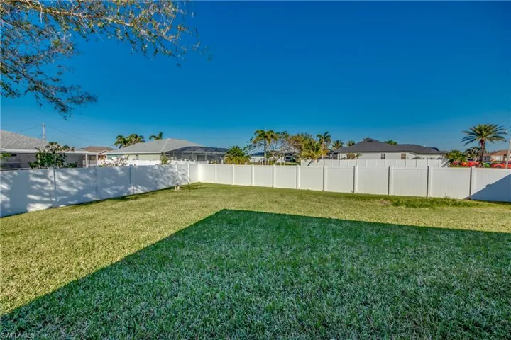 View of backyard
