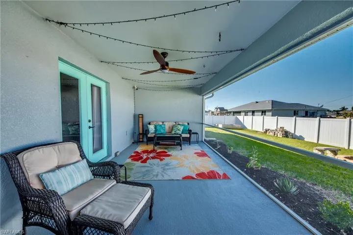 View of patio featuring outdoor lounge area