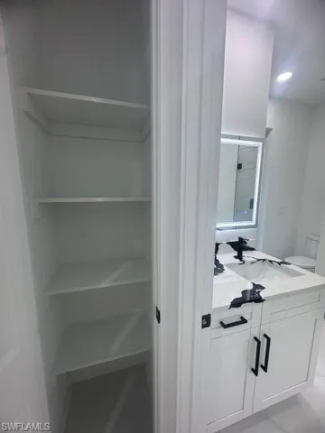 Closet featuring a sink