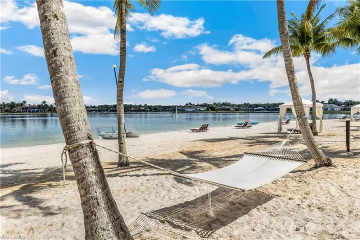 Beach front at Miromar