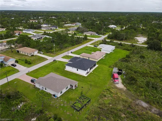 Birds eye view of property