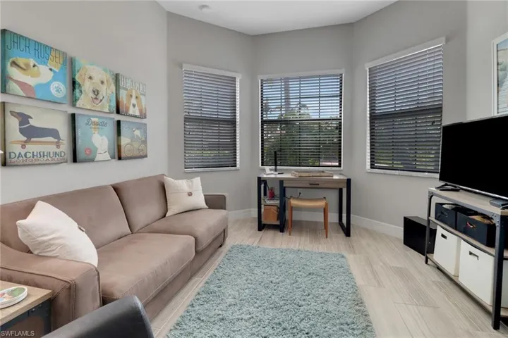 This room has a full slider door closet with lots of storage space