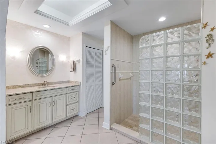Second Bath Area with Additional Linen Closet- Secret Door to The Kitchen!