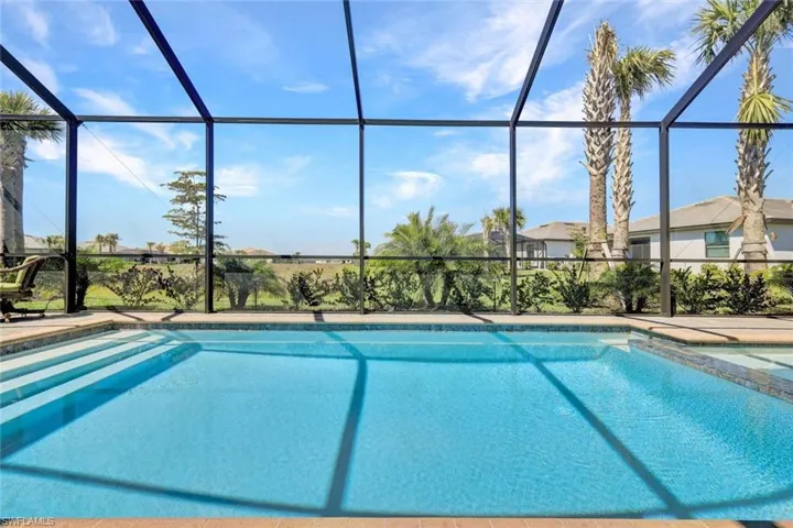 large pool and spa