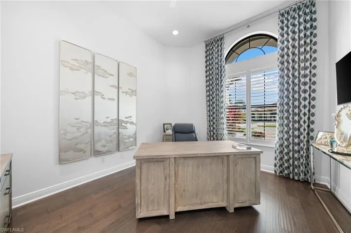 Den/Office with lovely window and new window treatments!