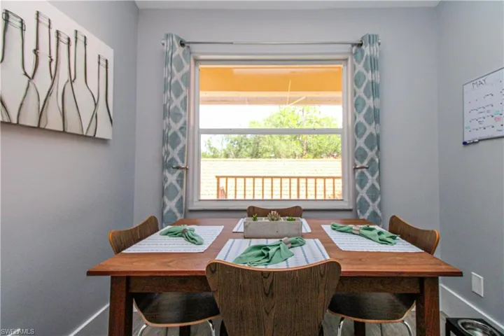View of dining room