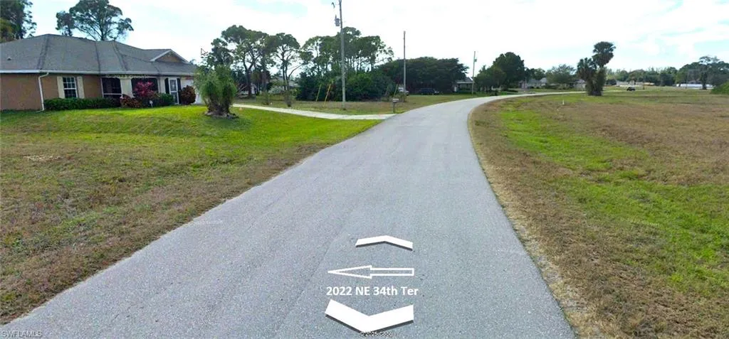 View of road West
