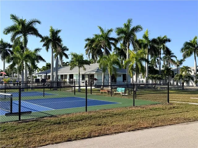 View of courts and clubhouse