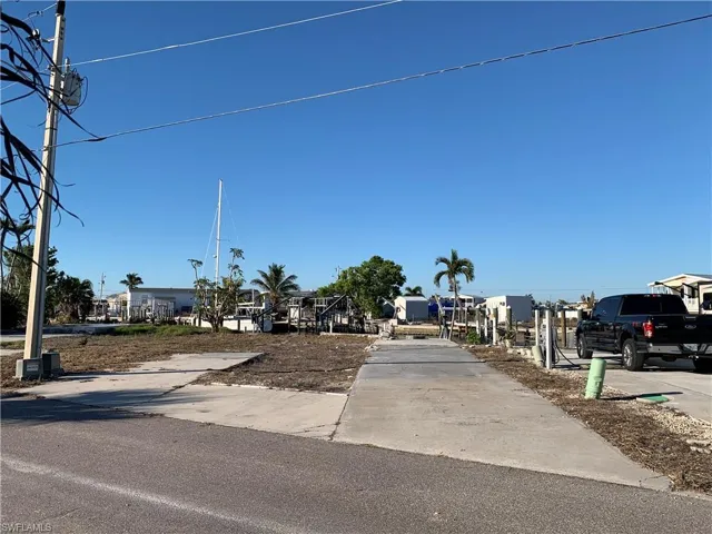 View of lot from the street.