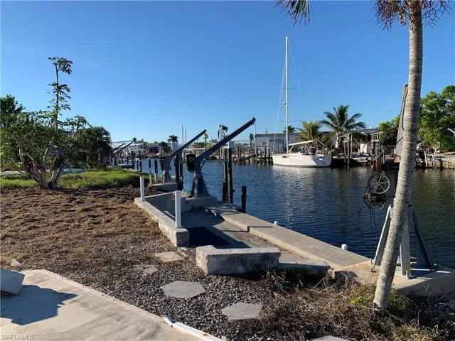 Dock area with a water view.