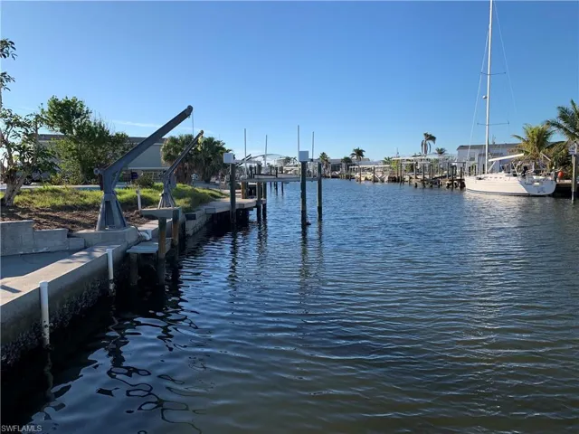 View facing west down canal to the Cherry Estates canal entrance.