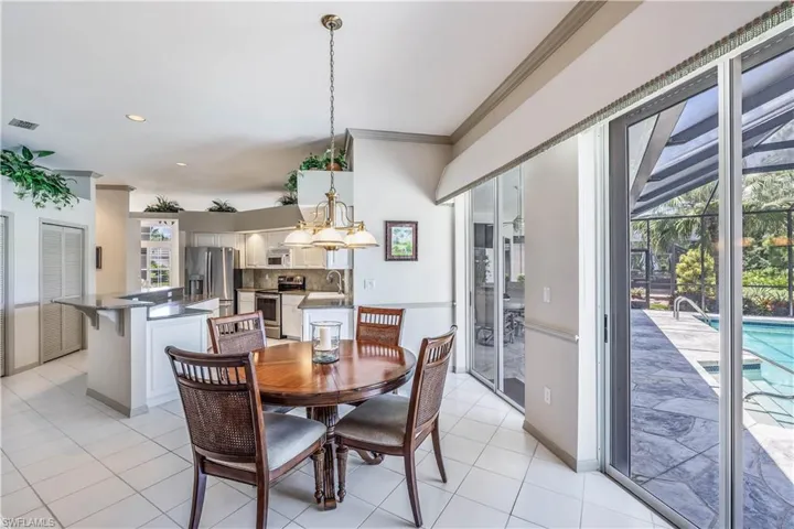 Breakfast Lunch or Dinner close to TVs and pool