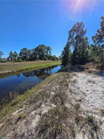 Back of lot along canal