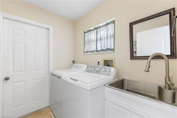 laundry with utility sink