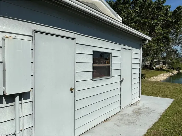 View of outbuilding