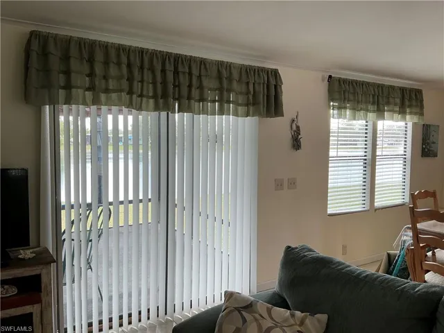 Living room with baseboards