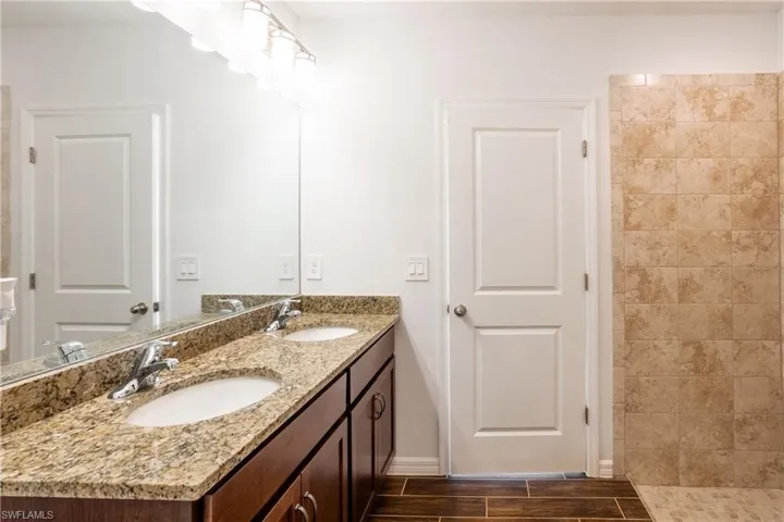 Bathroom featuring vanity