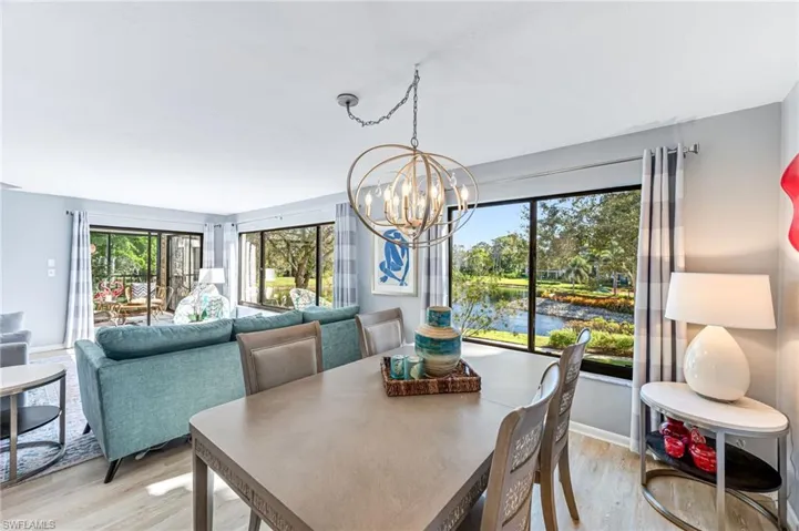 Charming views to enjoy from the dining area