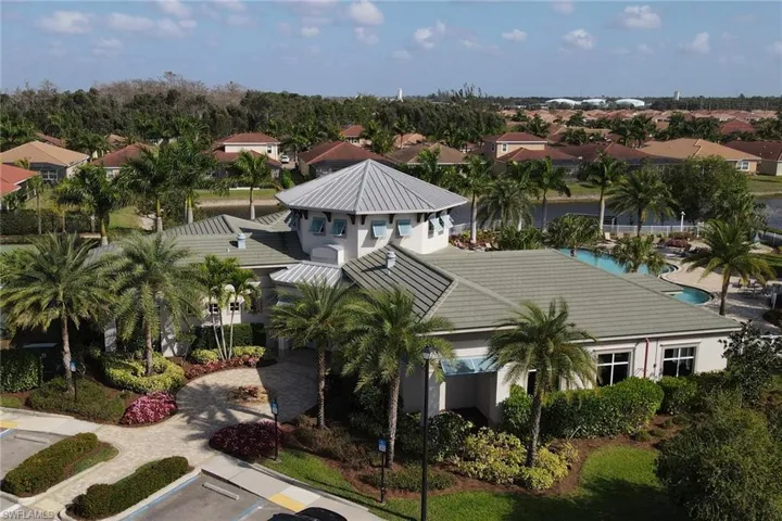 Bird's eye view with a residential view