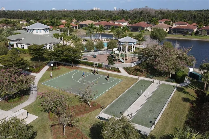 Bird's eye view featuring a residential view and a water view