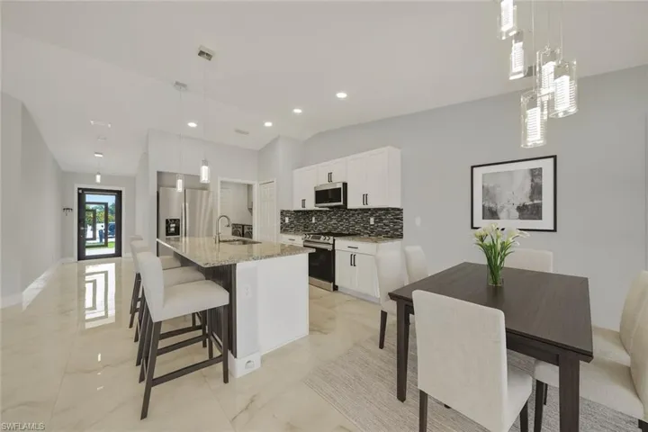 Kitchen with virtual staging
