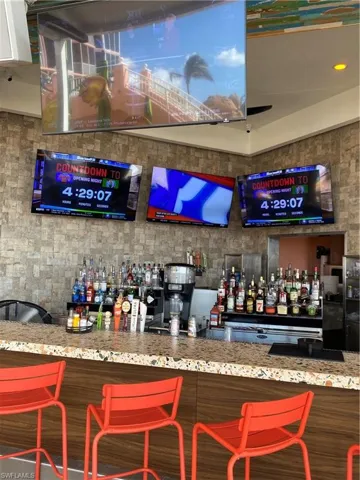 View of bar