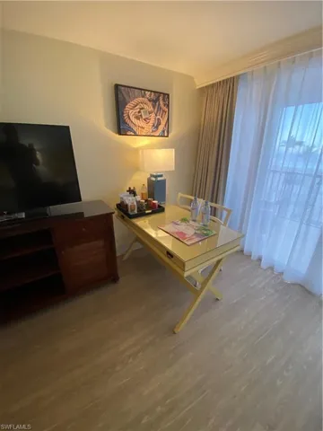 Office featuring wood-type flooring