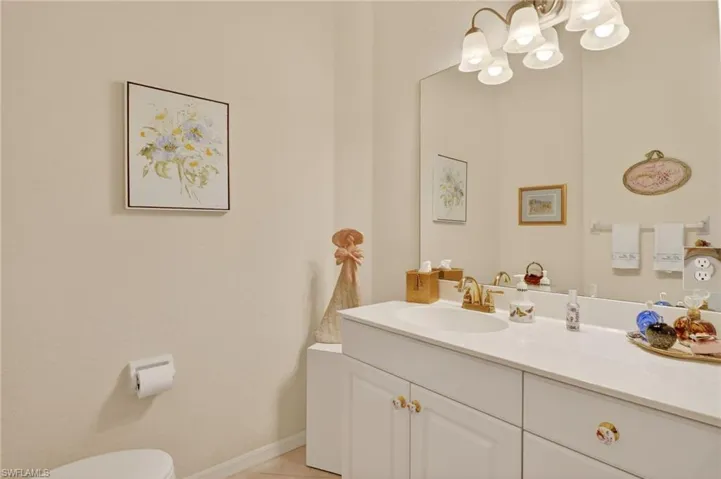 Half bath next to the Office/Bedroom