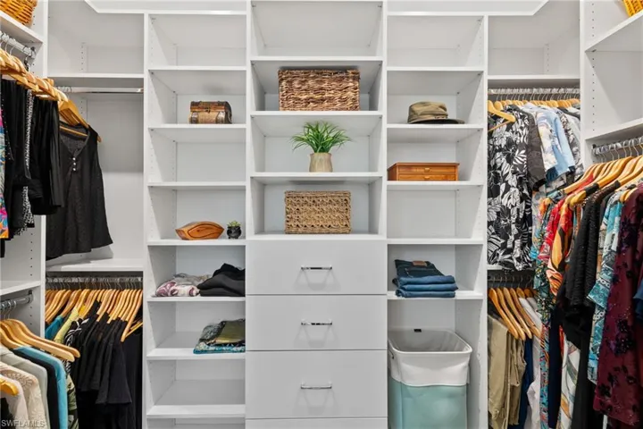 View of spacious closet