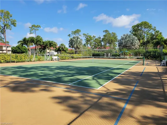 Andover tennis court with pickleball lines