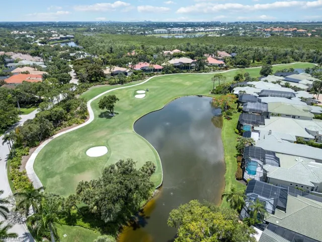 Aerial view featuring a water view and Marsh #15