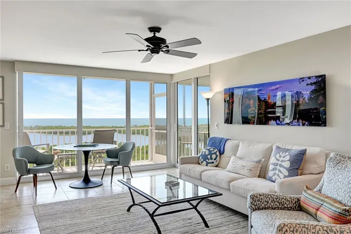 Living Area overlooking open balcony