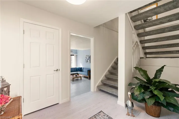 Front entry with large storage closet
