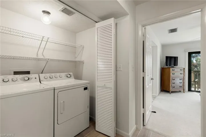 Laundry is located on the top level between the bedrooms