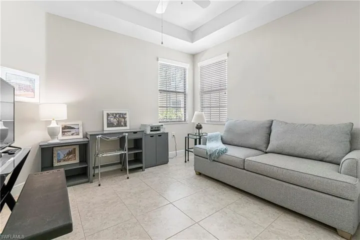 GUEST BEDROOM #2 IS ALSO LARGE & IS CURRENTLY SET-UP AS AN OFFICE.