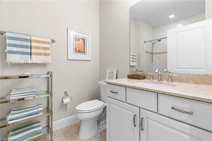 FAMILY & FRIENDS WILL BE IMPRESSED WITH & TRULY ENJOY THE BEAUTY OF THE GUEST BATHROOM!