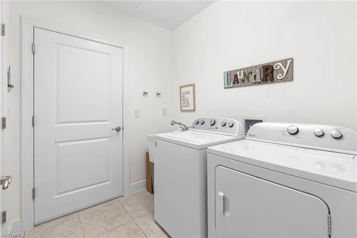 LAUNDRY ROOM WITH LIKE NEW WASHER & DRYER PLUS A SINK!
