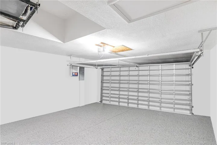 Garage with electric panel
