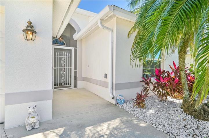 Double door entry to home.
