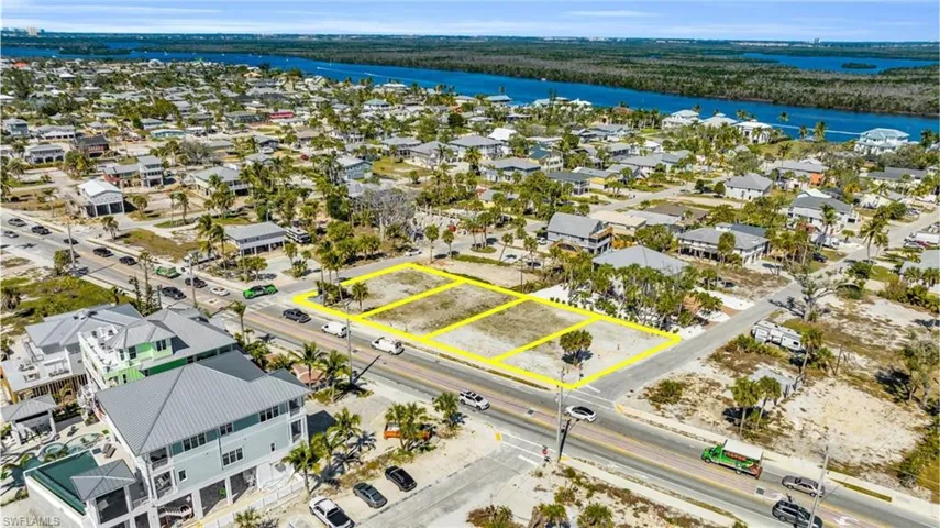 Aerial view of Potential 4 Lot Assemblage VIRTUALLY EDITED