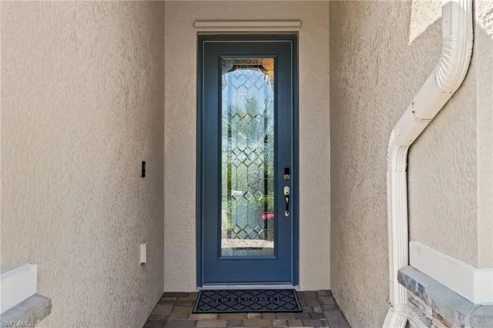 Covered Entry Complete with Paver Stones