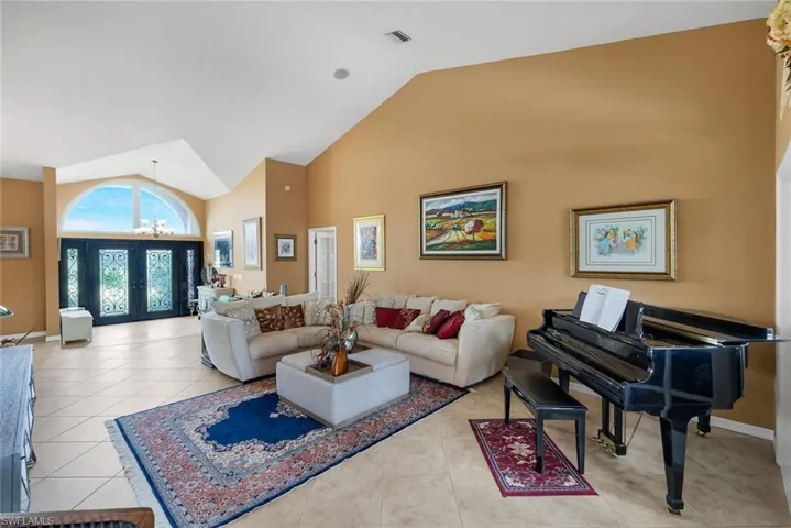 View Showing Entry Double Glass Doors & Foyer