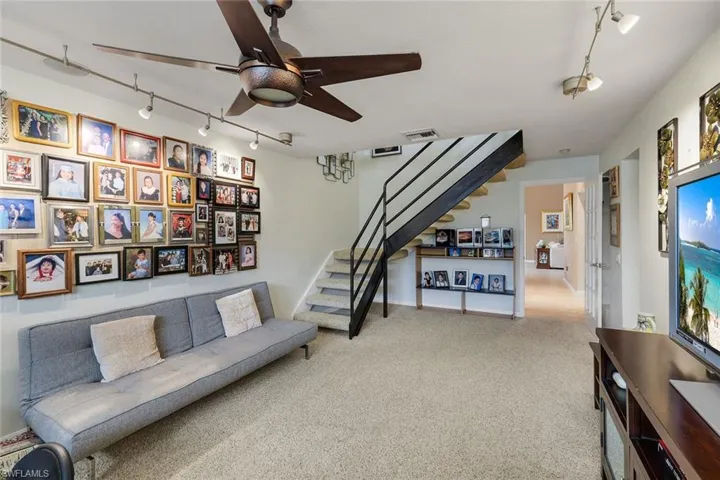 Stairway to Private Loft Bedroom w/Full Bath