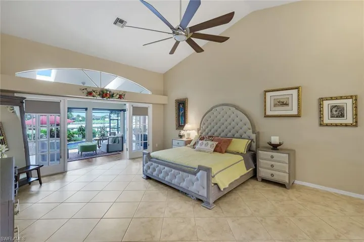 36'x16', Tile, High Ceilings, French Doors, Beautiful Natural Light (Shown with a King Bed)