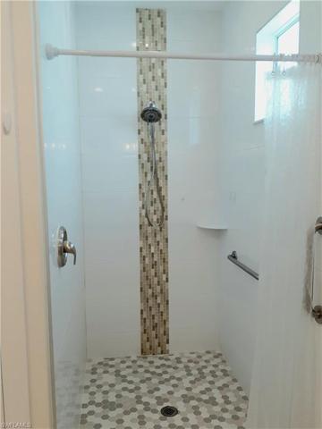 No Step Up or Step Down Shower, with hand rails