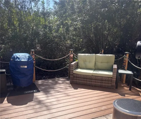 Deck with a grill