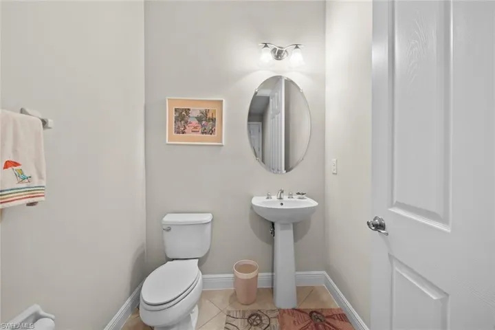 Half bath just outside guest bedroom #3