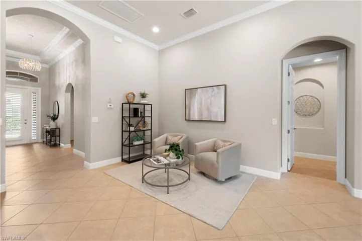 sitting room and foyer
