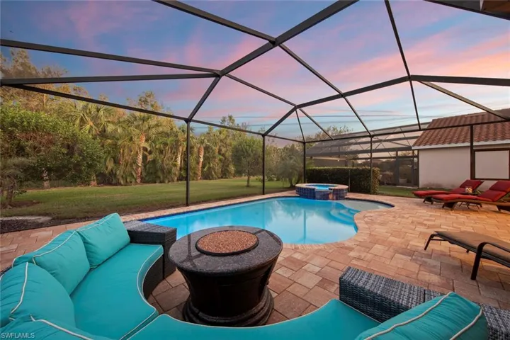 Enjoy the firepit table on a cool evening