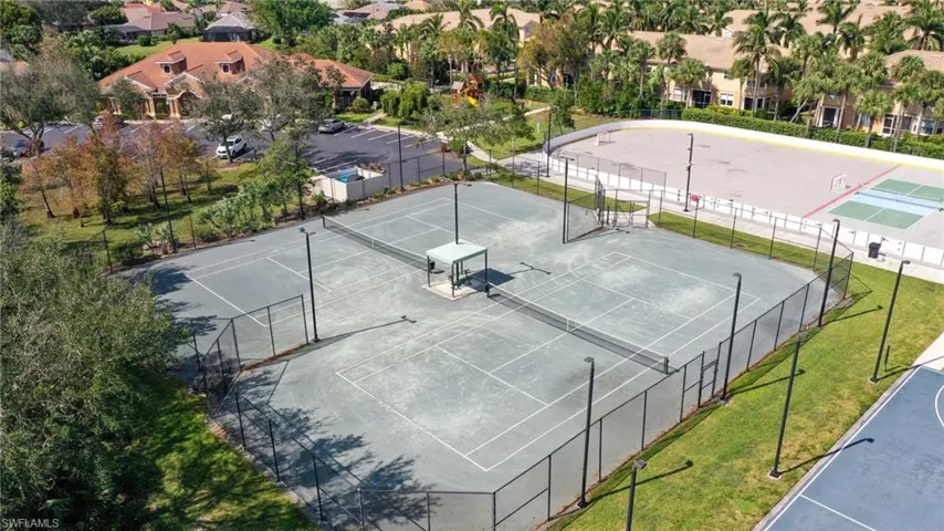 Birds eye view of property